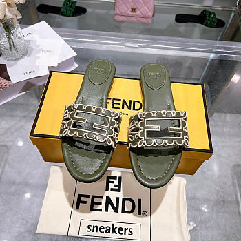 FENDI Baguette leather sandals -05