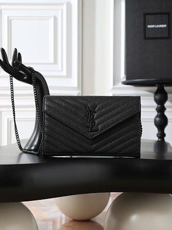 YSL monogram black bag size 22.5x14x4cm - code Yeni for 25% off