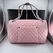 Chanel big pink bag size 46x27x13cm - 3