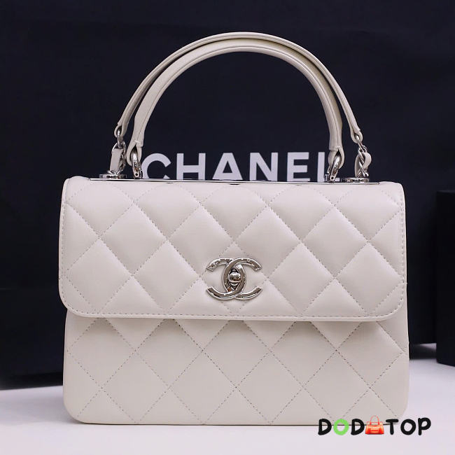Chanel trendy CC white bag size 25x12x17cm - 1