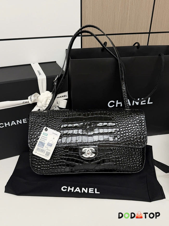 Chanel bag black crocodile 19x32x10cm - 1
