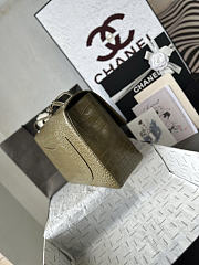 Chanel bag green crocodile 19x32x10cm - 5