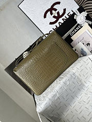 Chanel bag green crocodile 19x32x10cm - 2