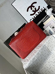Chanel bag red crocodile 26x38x11cm - 4