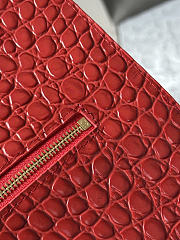 Chanel bag red crocodile 26x38x11cm - 5