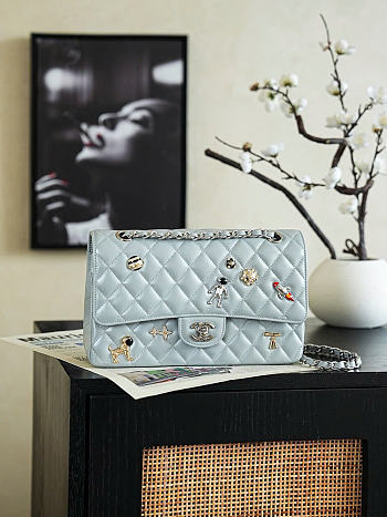 Chanel blue bag size25cm