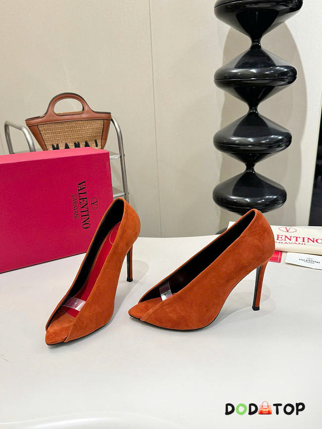 Valentino heels orange heels 10.5cm - 1
