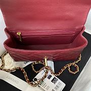 Chanel red bag size 20x12x6cm - 3