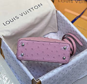 Louis Vuitton Capucines Ostrich leather pink bag size 27x18x0cm - 5