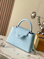 Louis Vuitton Capucines blue bag size 31.5×20×11cm - 4