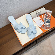 Hermes sandals light blue- 5cm - 1