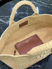 Prada Large crochet tote bag with leather size 23.5×35×22cm - 4