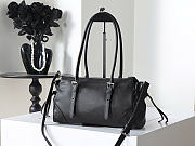 Prada Bonnie black antiqued leather tote bag 32x17.5x10.5cm - 3