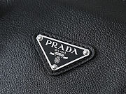 Prada Bonnie black antiqued leather tote bag 32x17.5x10.5cm - 2