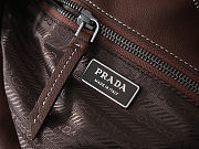 Prada Bonnie brown antiqued leather tote bag 32x17.5x10.5cm - 4