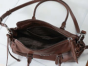 Prada Bonnie brown antiqued leather tote bag 32x17.5x10.5cm - 3