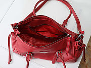 Prada Bonnie red antiqued leather tote bag 32x17.5x10.5cm  - 4