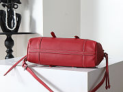Prada Bonnie red antiqued leather tote bag 32x17.5x10.5cm  - 2