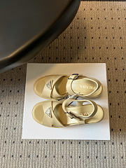 Prada Monolith buckle sandals beige  - 5