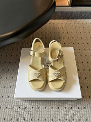 Prada Monolith buckle sandals beige  - 3