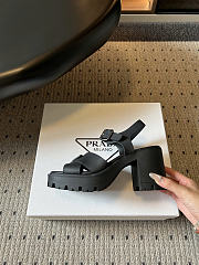 Prada Monolith buckle sandals black - 3