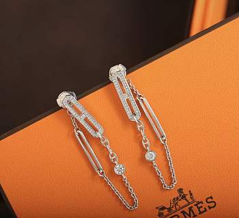 Hermes earing silver