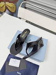 Prada Patent leather thong sandals black 5.5cm - 3