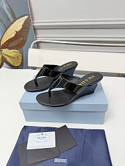 Prada Patent leather thong sandals black 5.5cm - 4
