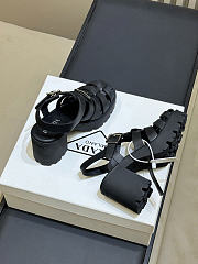 Prada Rubber platform sandals black 9cm - 3