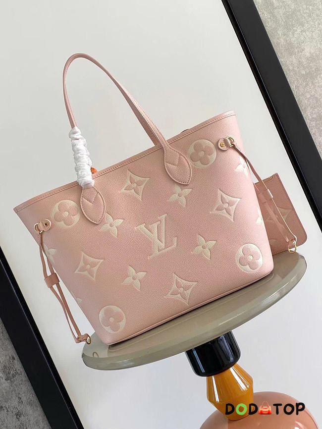 Louis Vuitton Neverfull pink bag size 32x29x17cm - 1