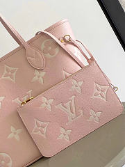 Louis Vuitton Neverfull pink bag size 32x29x17cm - 4