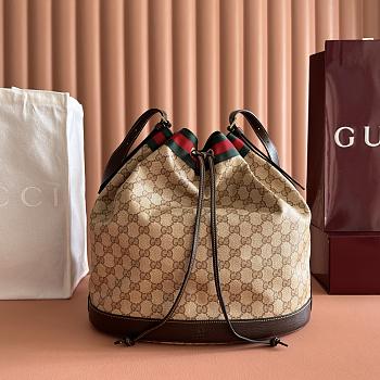 Gucci Women's Natural Large Bucket Bag size 33x31x21cm