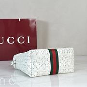 Gucci Giglio small tote bag White perforated 25x20x15cm - 5