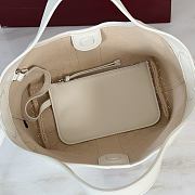 Gucci Giglio small tote bag White perforated 25x20x15cm - 4