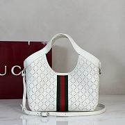 Gucci Giglio small tote bag White perforated 25x20x15cm - 3
