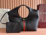 Gucci Giglio large tote bag black perforated 60x47x16cm - 1