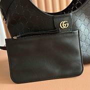 Gucci Giglio small tote bag black perforated 25x20x15cm - 3