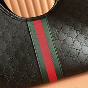 Gucci Giglio small tote bag black perforated 25x20x15cm - 2