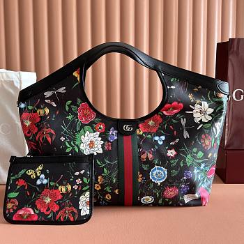 Gucci Giglio Flora large tote bag size 60x47x16cm