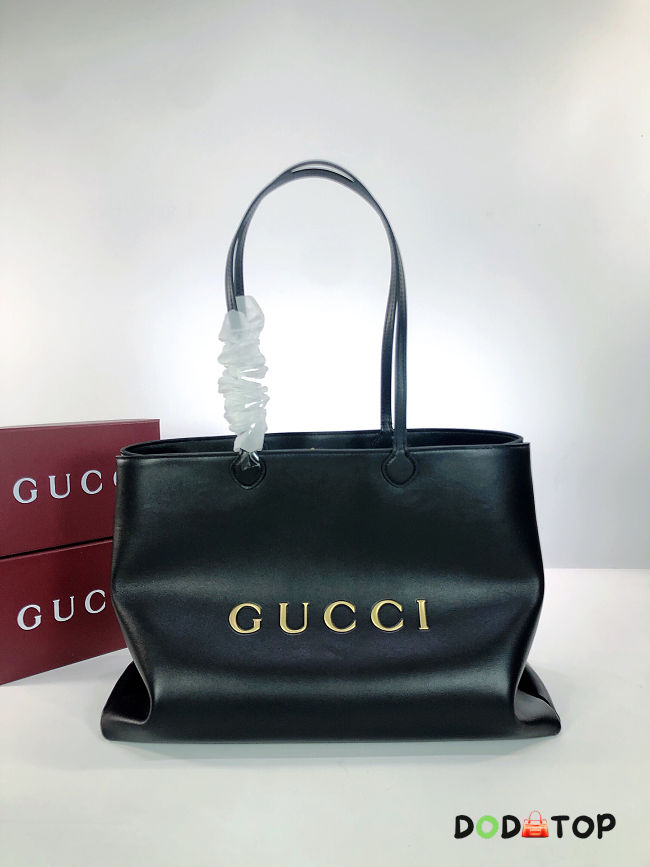 Gucci NY large leather black tote bag size 42x30x18cm - 1