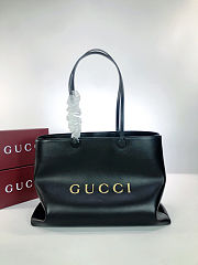Gucci NY large leather black tote bag size 42x30x18cm - 1