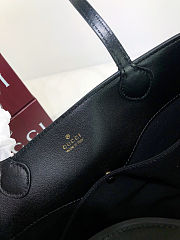 Gucci NY large leather black tote bag size 42x30x18cm - 6