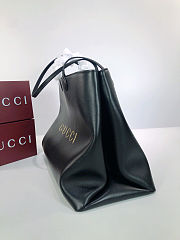 Gucci NY large leather black tote bag size 42x30x18cm - 3