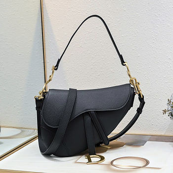 Dior Saddle Bag black Size 25.5x20x6.5 - Code Faith for 25% off