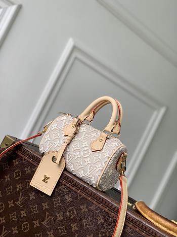 Louis Vuitton Nano Speedy Monogram Emblème size 16 x 10 x 7.5