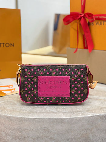 Louis Vuitton Pochette Accessoires Monogram Perfo size 22 x 13 x 4cm