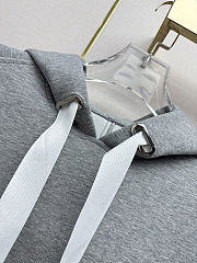 Louis Vuitton Contrast Drawstring Hoodie gray - 2