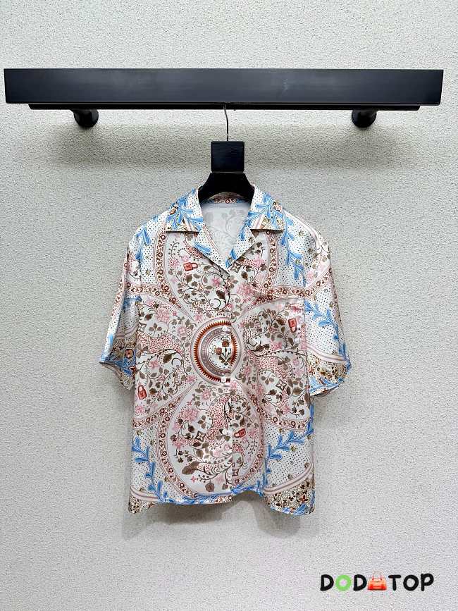 Louis Vuitton  Flower Foulard Short-Sleeved Shirt  - 1