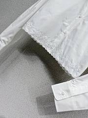 Louis Vuitton Broderie Trim Cropped Shirt - 5