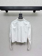 Louis Vuitton Broderie Trim Cropped Shirt - 3